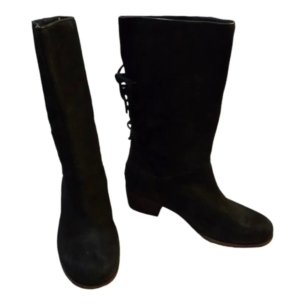 UGG CARY BLACK CORSET WITH BOW AT THE BACK BOOT US 8 / EU 39 / UK 6.5